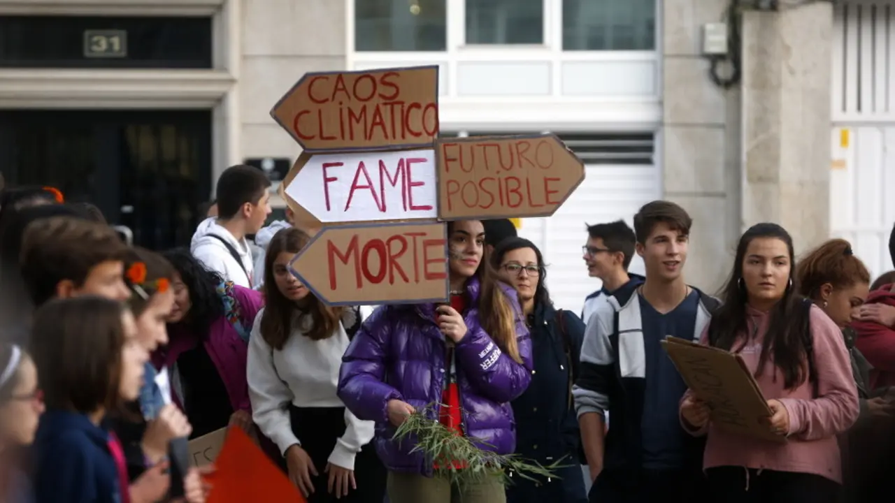 Movilización para exigir medidas ante la emergencia climática. AEP