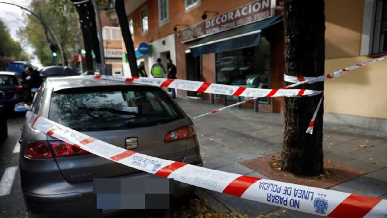 Zona acordonada polo suceso. EFE