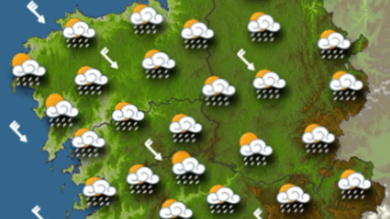 Momento do clima no d&iacute;a. METEOGALICIA