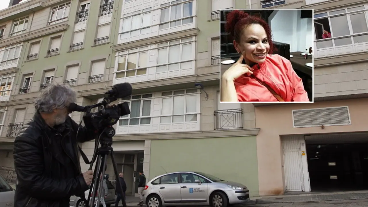 La vivienda del crimen de Foz y la víctima