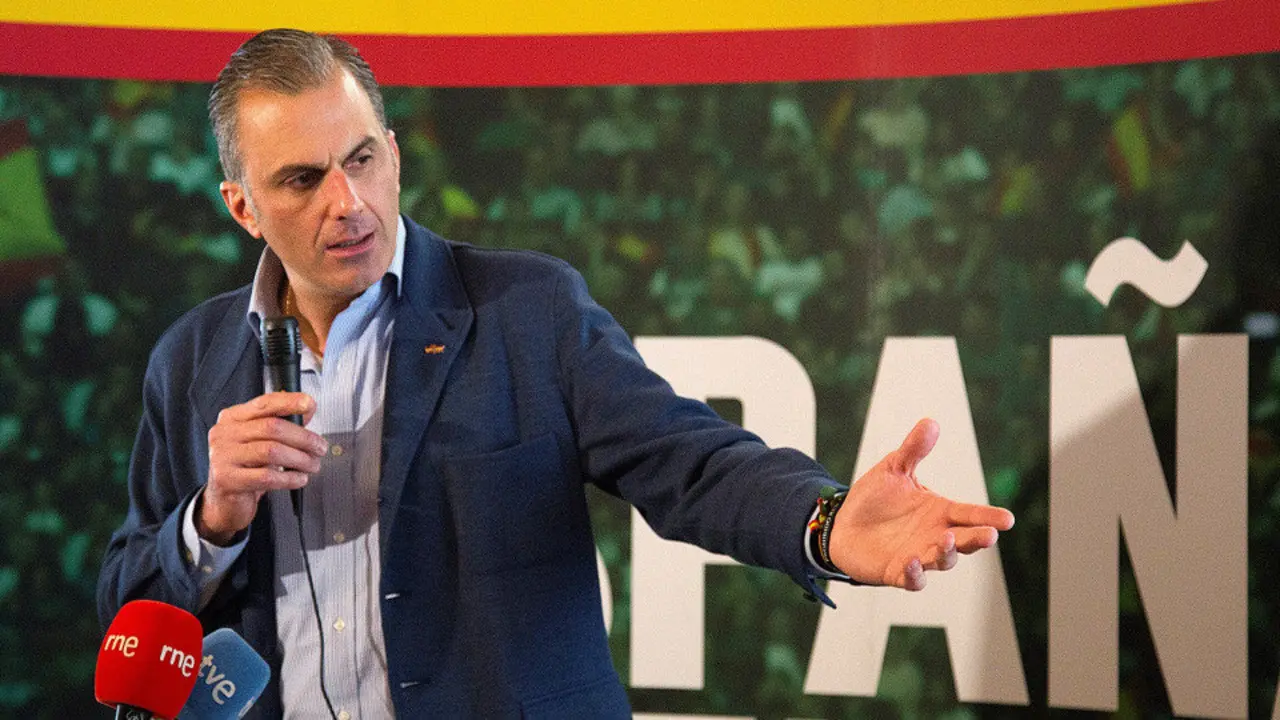 Javier Ortega Smith, en Zamora. MARIAM M. MONTESINOS (EFE)