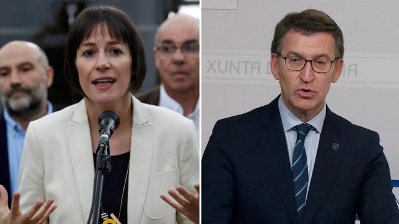 Ana Pontón y Alberto Núñez Feijóo. EP