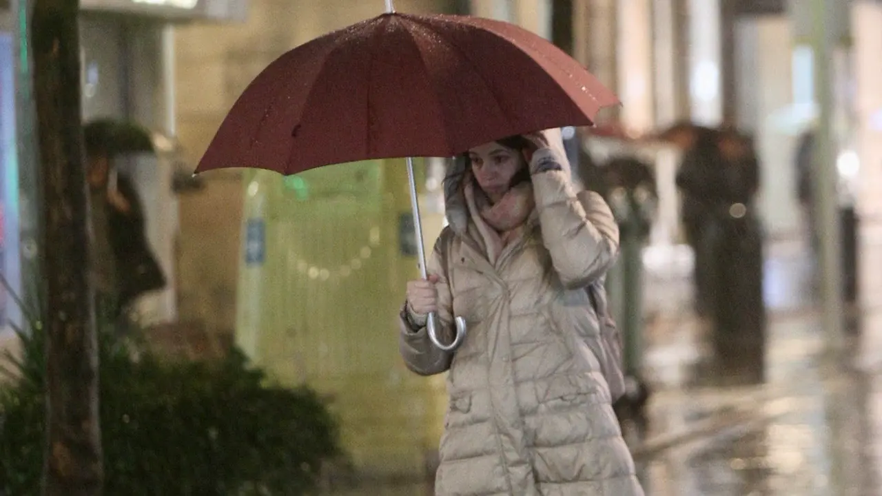 Chuvia en Pontevedra. RAFA FARIÑA