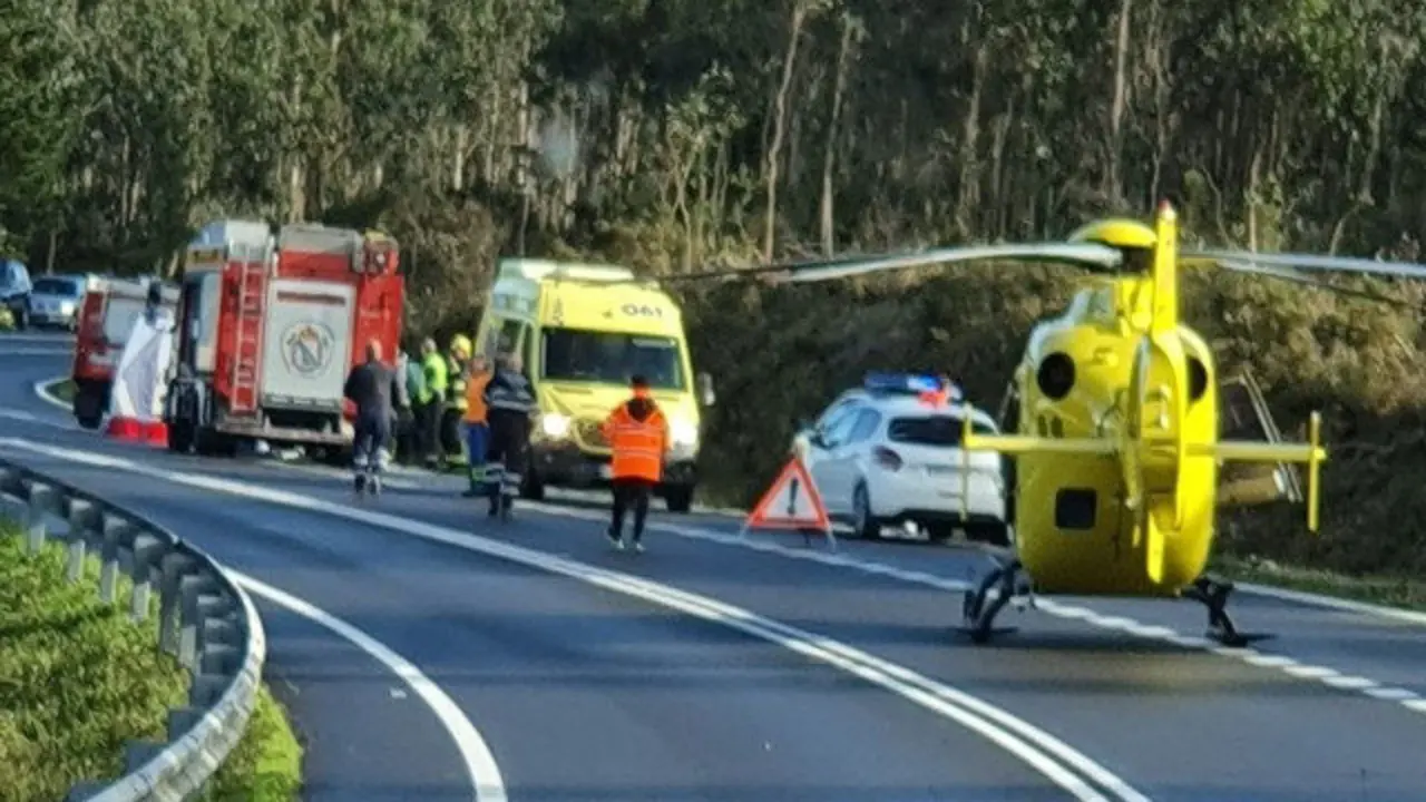 Accidente mortal en Dumbría. TWITTER