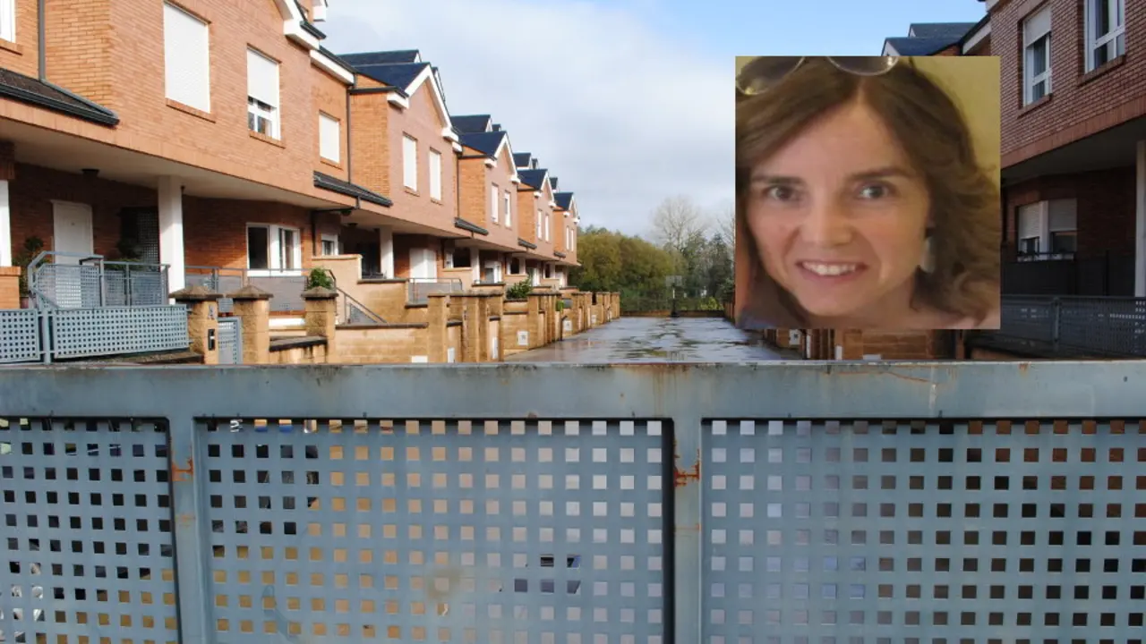 La urbanización en la que vive la exedila de Sarria, con ella sobreimpresionada. PORTO