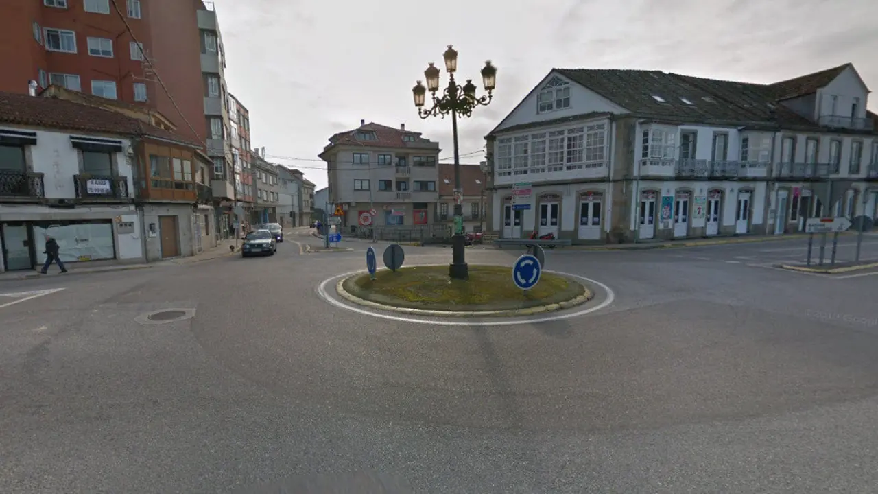 Rotonda de A Ramallosa, en Nigrán. GSV