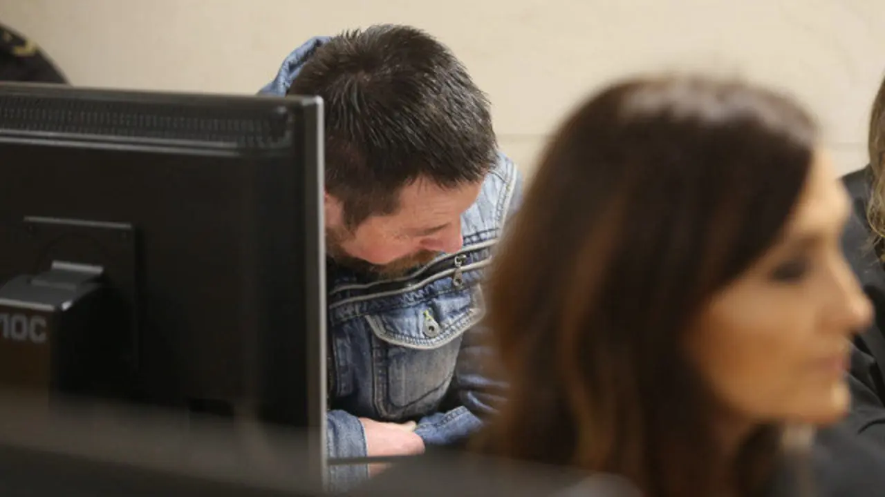 El Chicle, en la sesión de este martes del juicio. PEPE FERRÍN