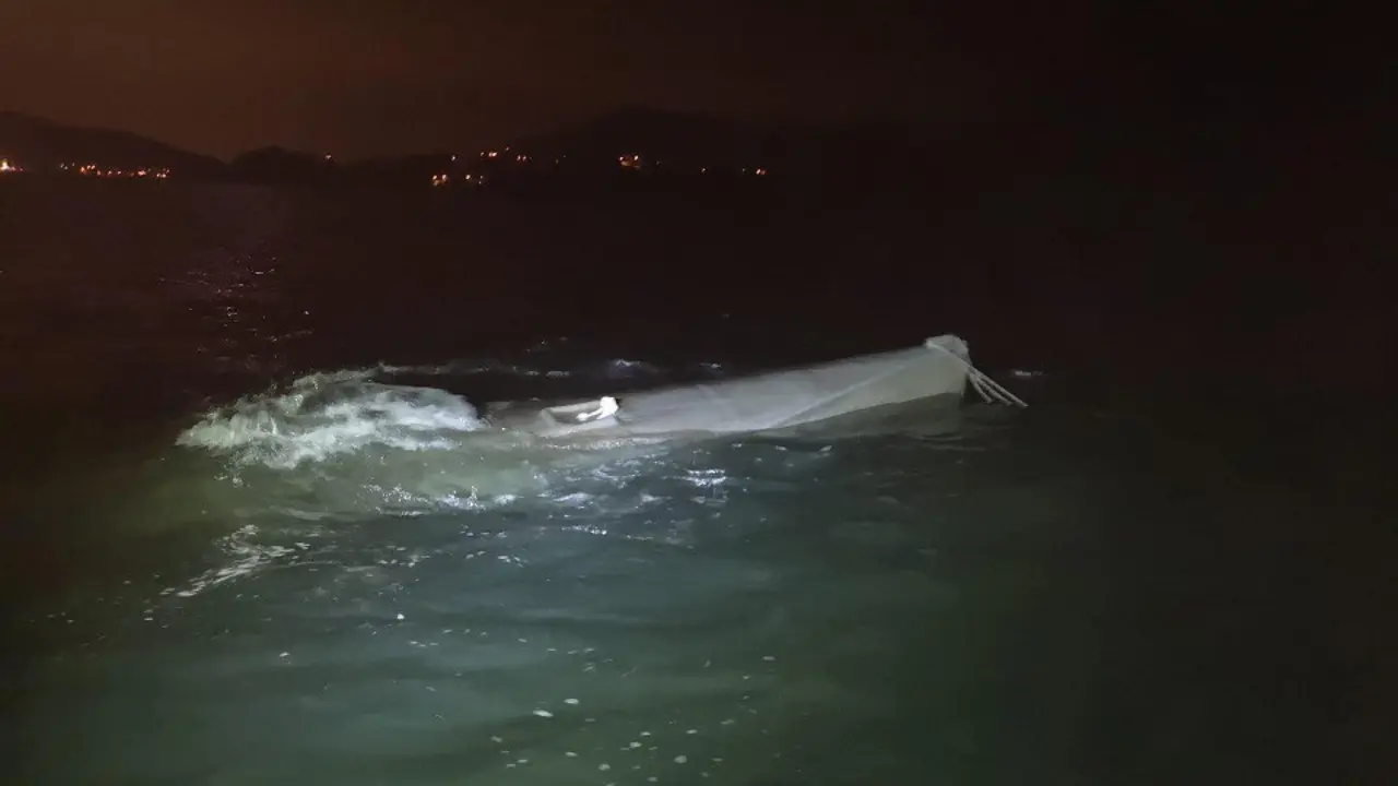 Imagen inédita del narcosubmarino. DP