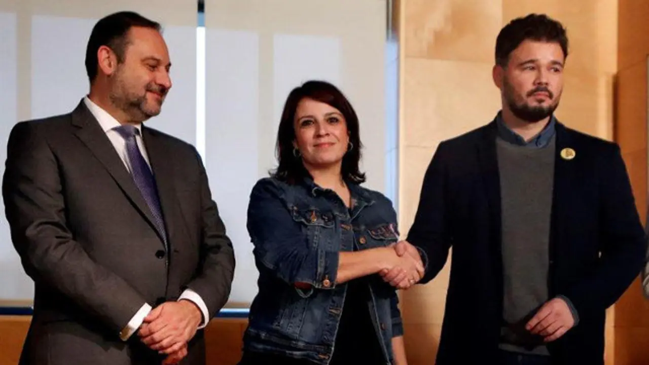 Reunión entre PSOE e ERC. EFE