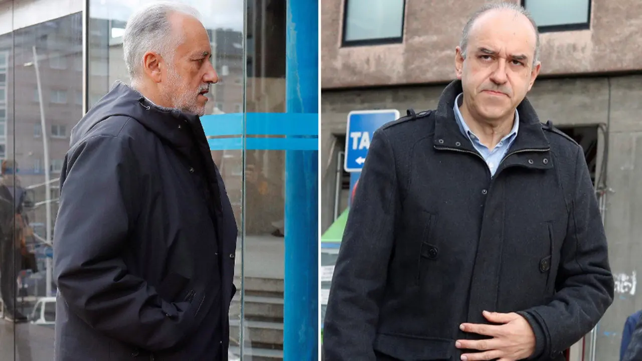 Miguel y Manuel Reija, este viernes en A Coruña. EFE