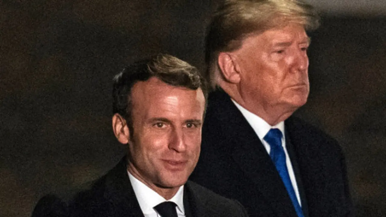 Macron y Trump, en Londres.WILL OLIVER (Efe)