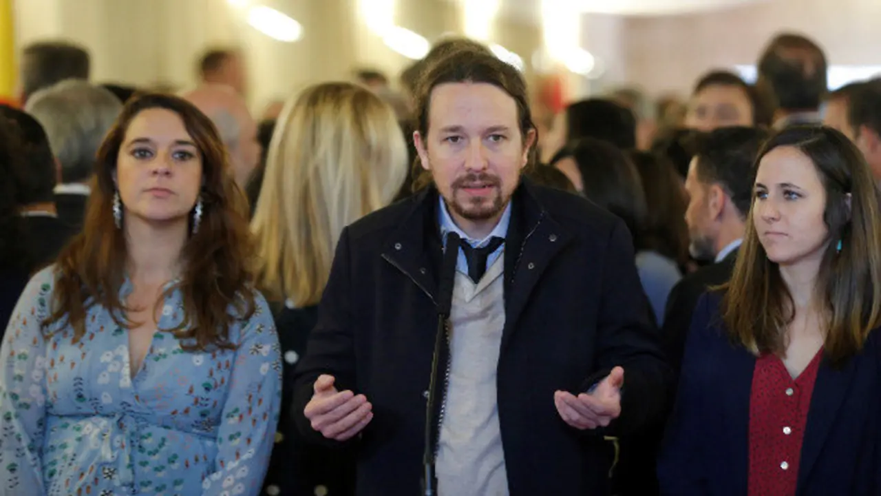 Pablo Iglesias, este viernes en el Congreso. EFE-JPG