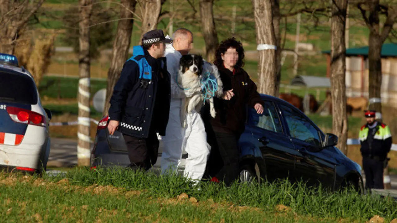 La vivienda de Vilobí donde aparecieron las dos niñas muertas. DAVID BORRAT