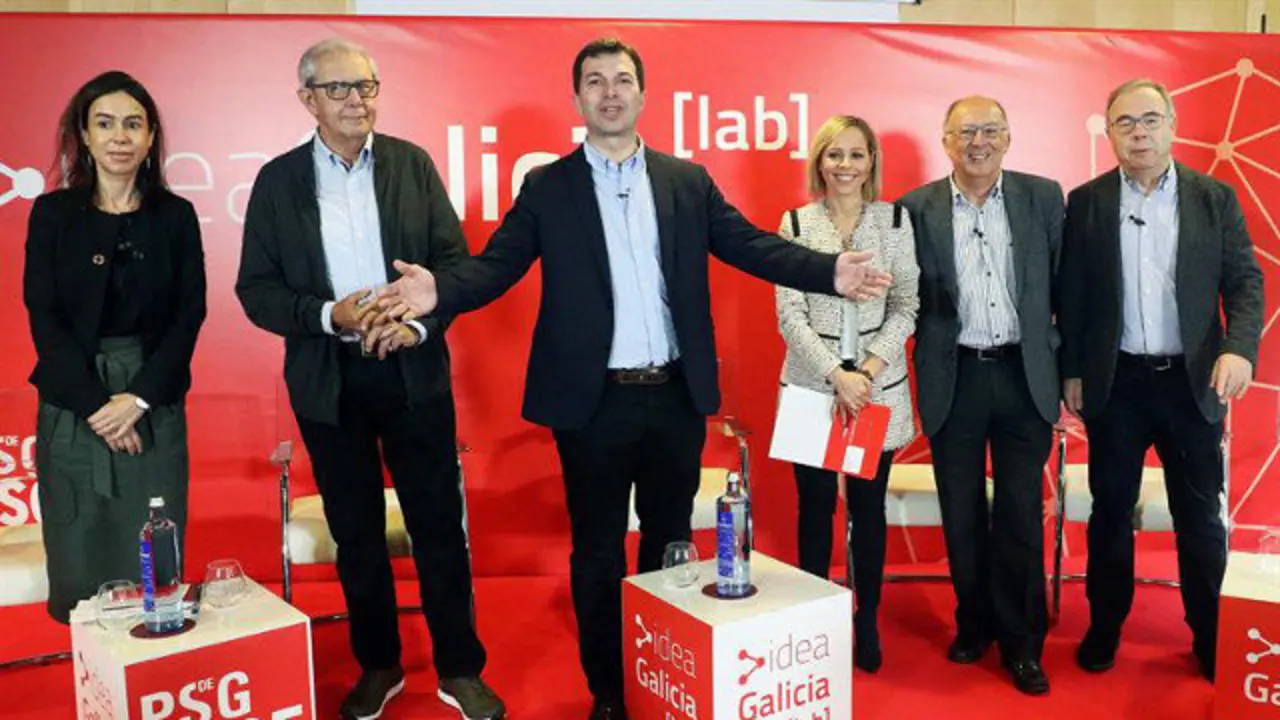 Gonzalo Caballero preside la inauguración del laboratorio de ideas del PSdeG. XOÁN REY