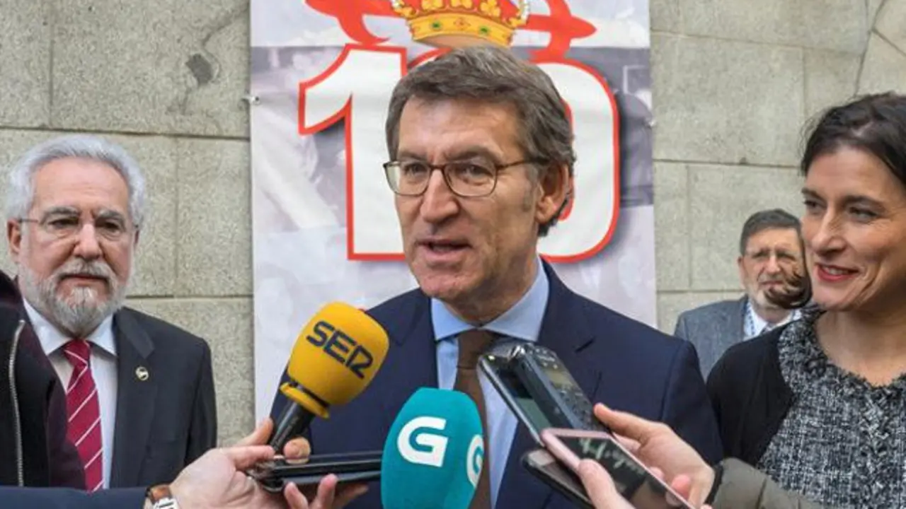 Alberto Núñez Feijóo, en su visita a Santander.ROMÁN G. AGUILERA (Efe)