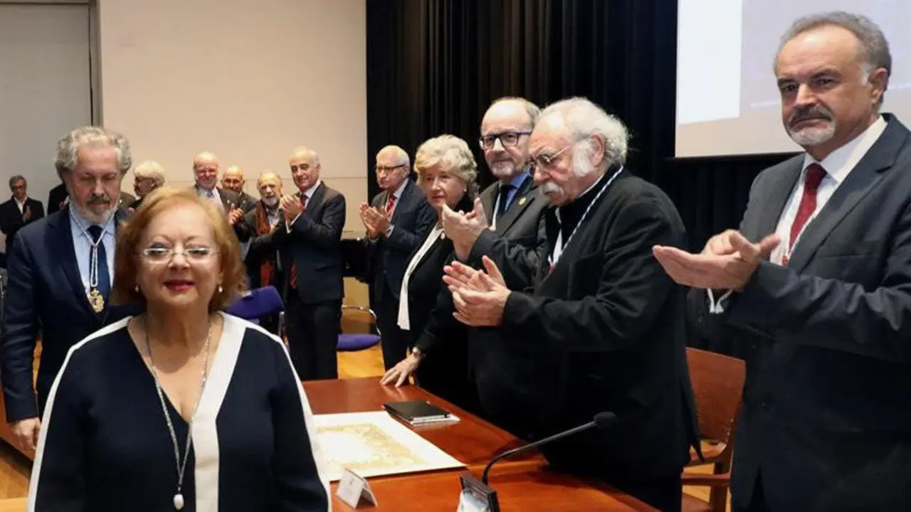 Cristina García Rodero, no acto de ingreso na Academia. XOÁN REY (EFE)