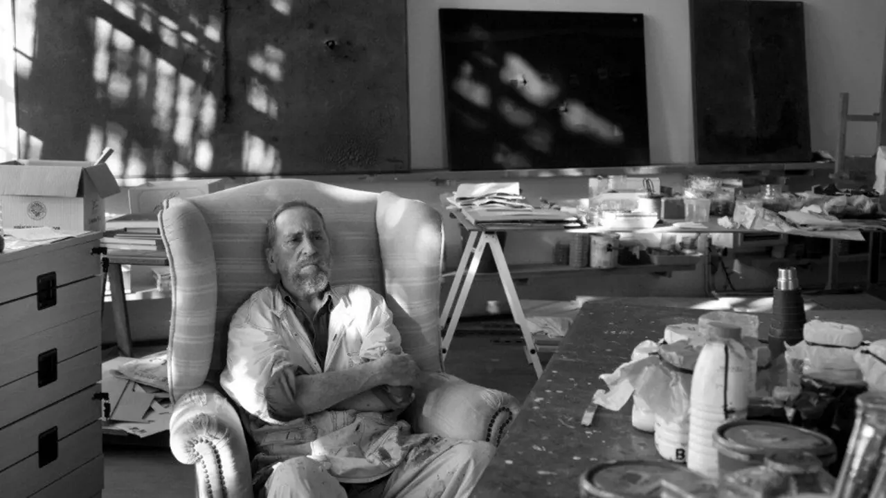 EL PINTOR LEOPOLDO NOVOA EN SU TALLER ESTUDIO DE ARMENTEIRA. (XURXO LOBATO)