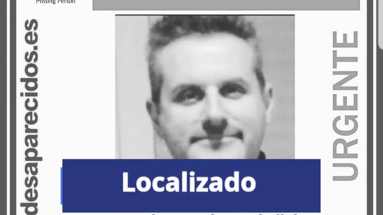 El hombre desaparecido en Ourense ha sido localizado sano y salvo en Madrid. SOS DESAPARECIDOS