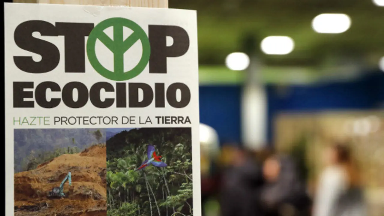 O emprego do termo ecocidio foi moi frecuente durante o Cume do Clima. EFE