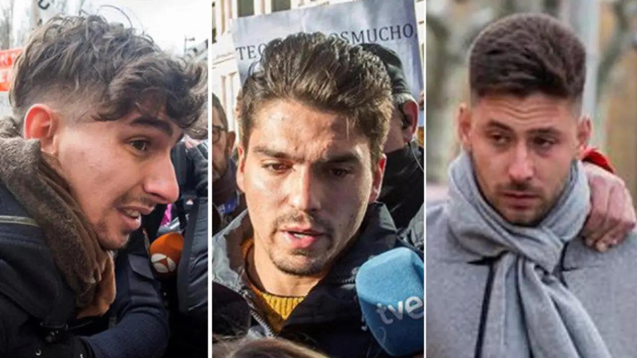 Carlos Cuadrado, Raúl Calvo y Víctor Rodríguez, los tres exjugadores de la Arandina condenados. EFE