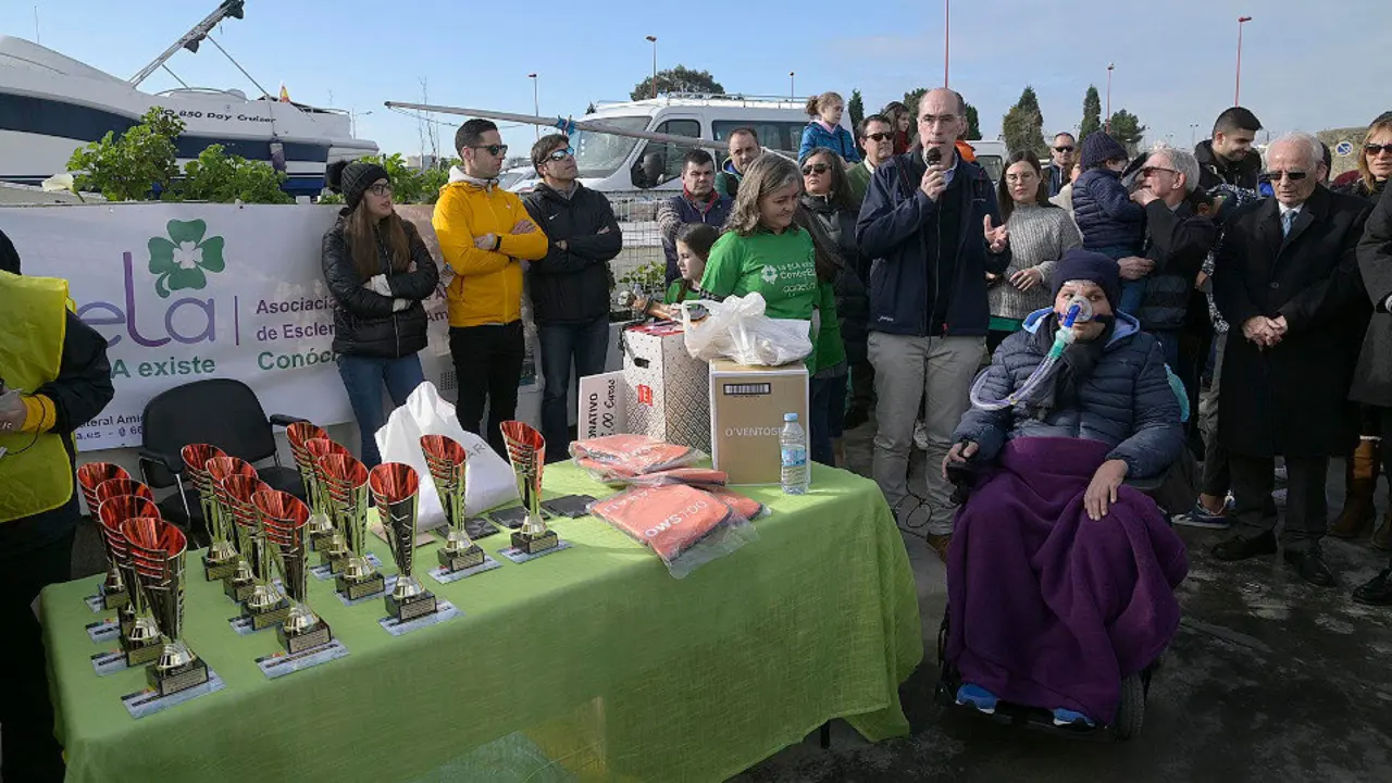 Acto de la Asociación Gallega de Afectados de Esclerosis Lateral Amiotrófica en A Coruña. EP