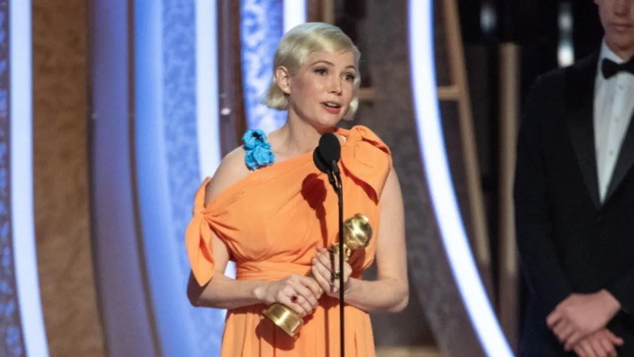 Michelle Williams nos Globos de Ouro. EFE