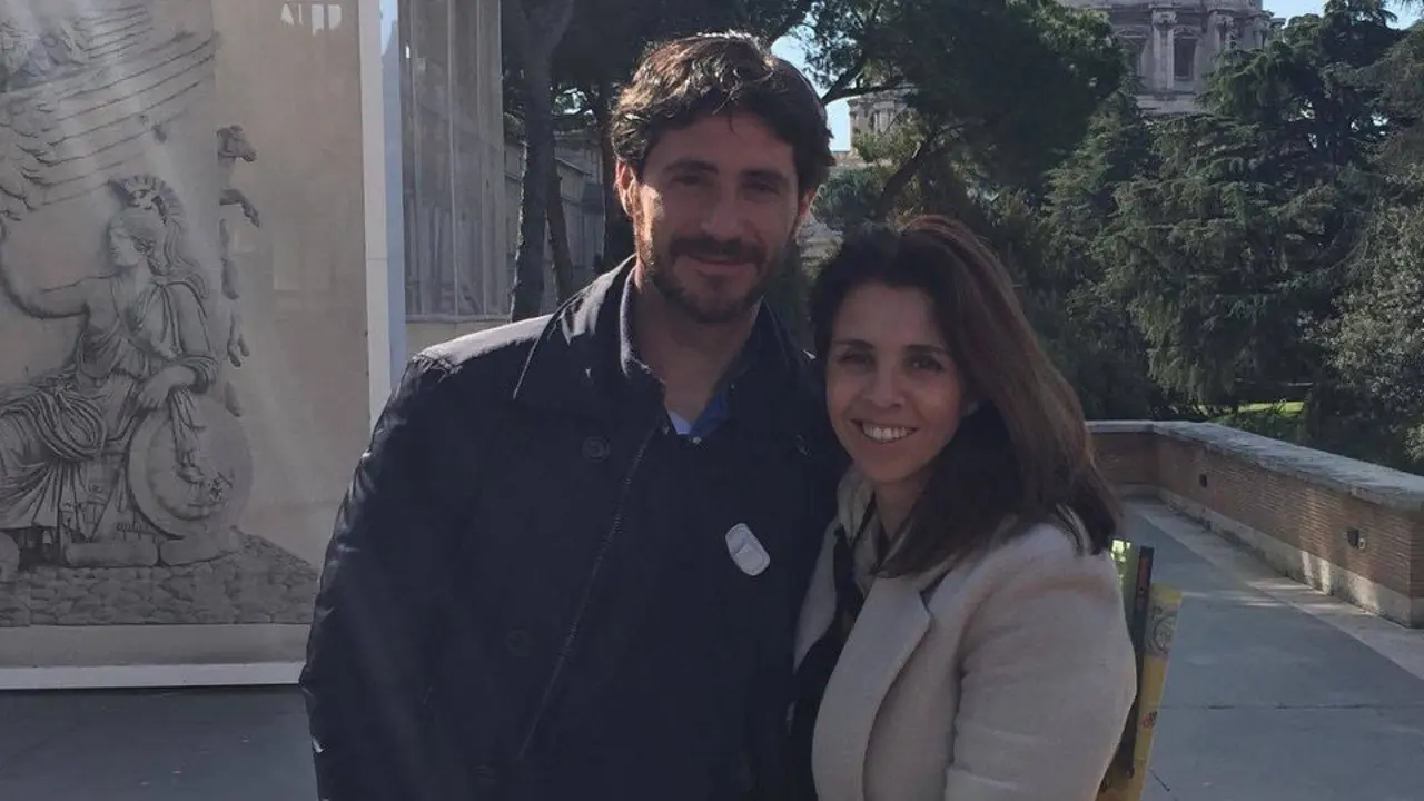 Víctor Sánchez del Amo e a súa muller. ARQUIVO