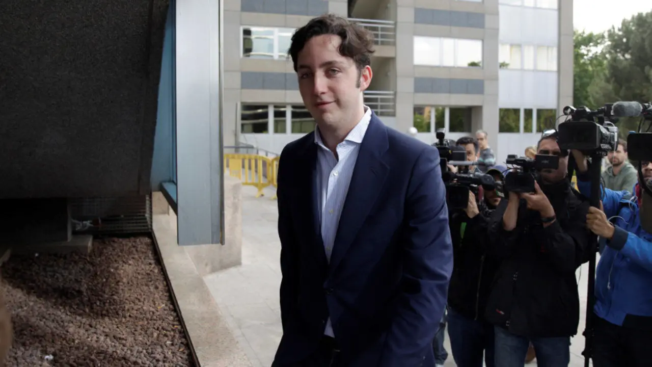 El pequeño Nicolás, a su llegada a la Audiencia de Madrid en mayo para ser juzgado. AEP