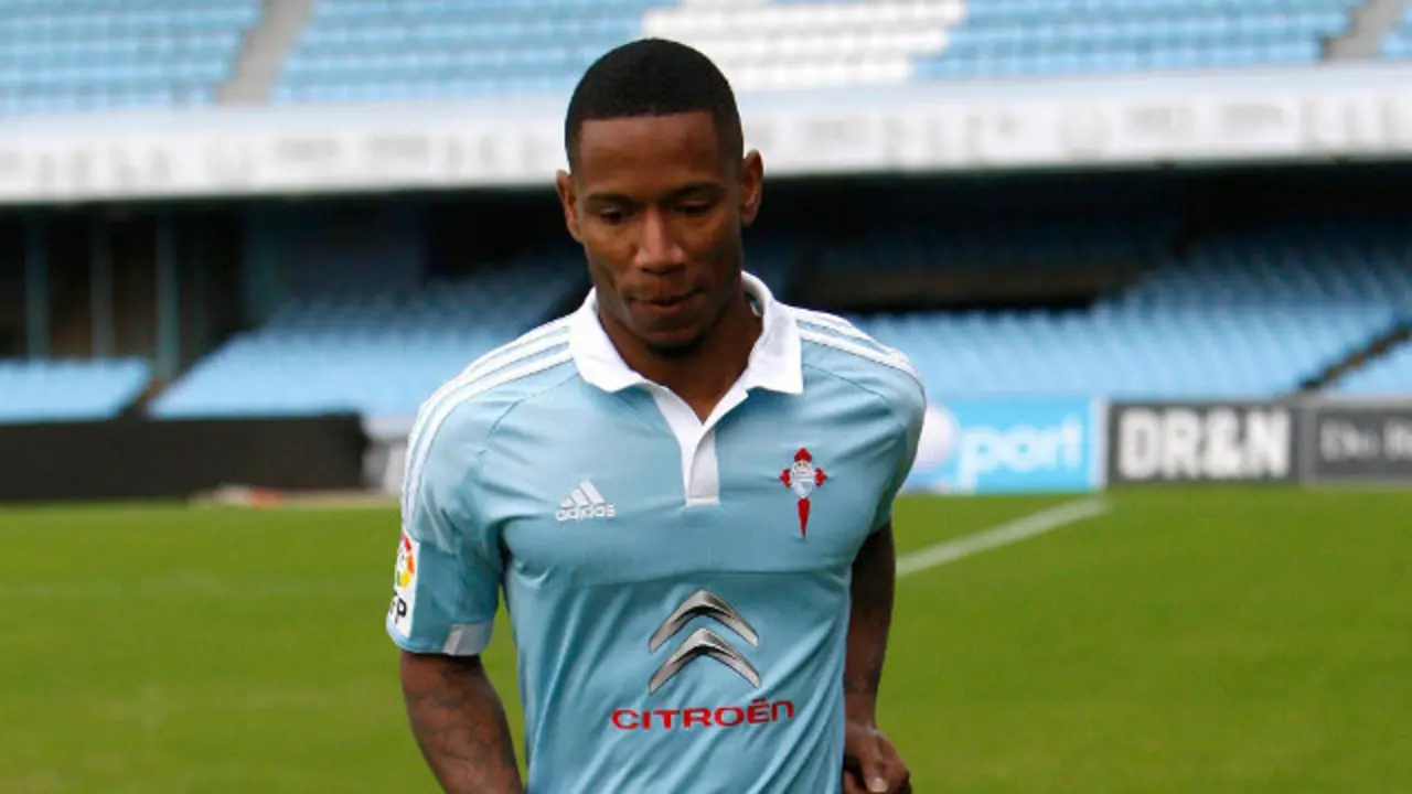 Beauvue, con la camiseta del Celta. ADP