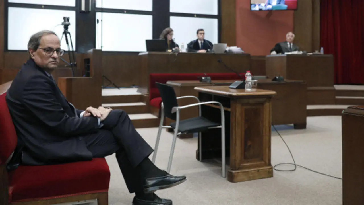 Torra, en el TSJC. ARCHIVO