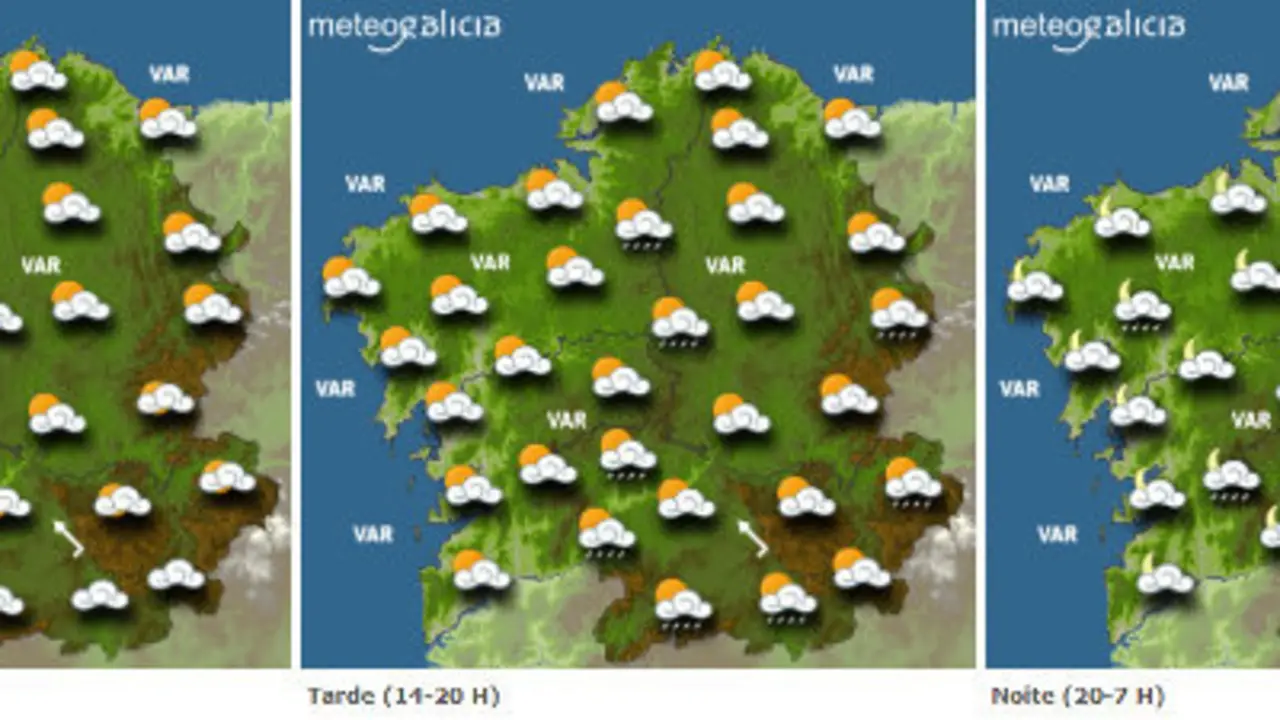 Previsi&oacute;n del tiempo para este jueves.METEOGALICIA