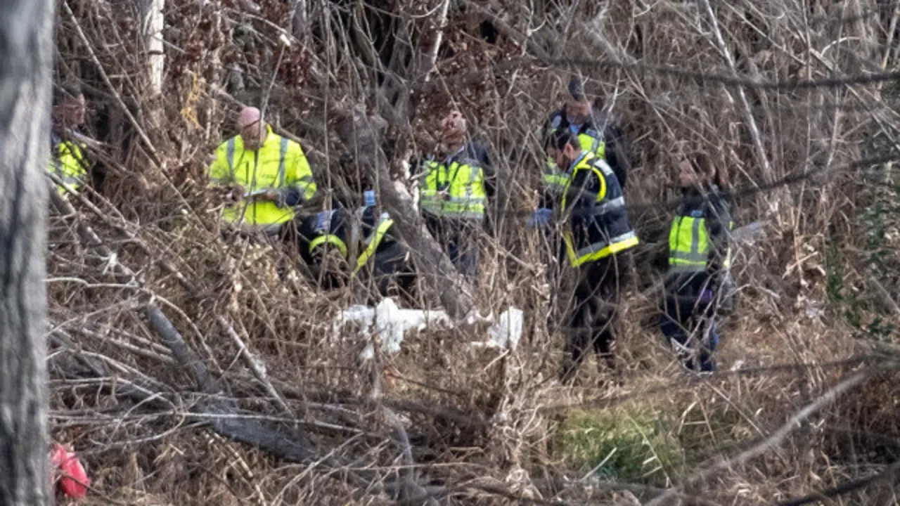 Lugar onde a Polic&iacute;a atopou o cad&aacute;ver da muller na zona do r&iacute;o Ebro. EFE