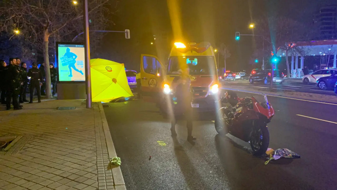 Lugar en el que se produjo el trágico suceso. EMERGENCIAS MADRID