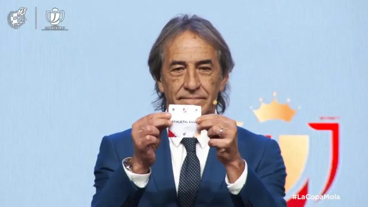 Un instante del sorteo. RFEF