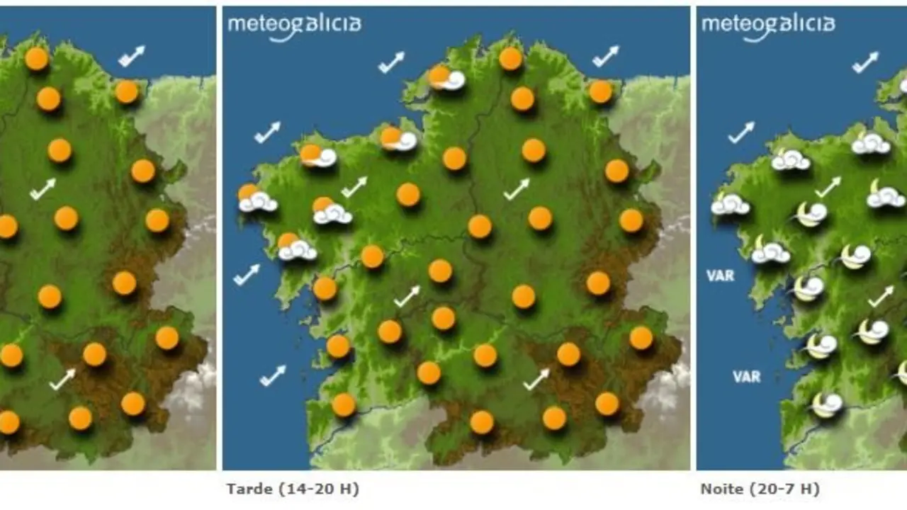 Previsión para este luns. METEOGALICIA