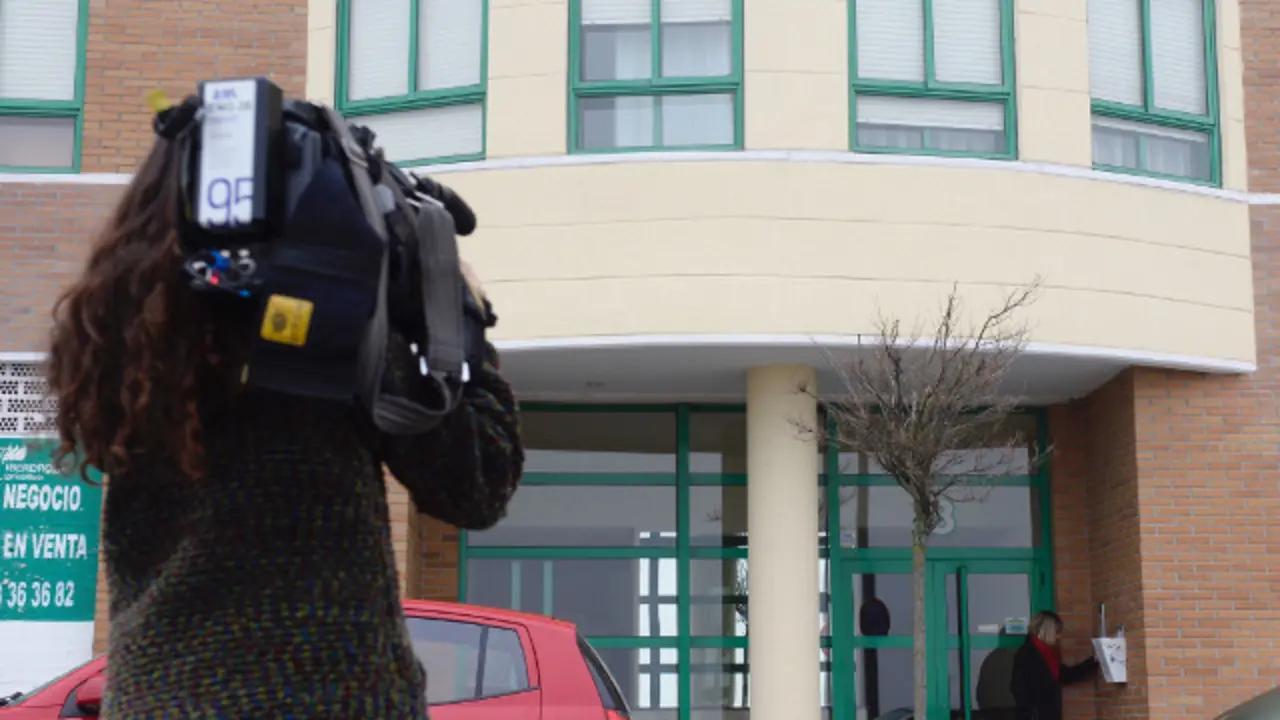Vista do bloque de vivendas do barrio de Parquesol de Valladolid onde ocorreu o suceso. NACHO GALEGO (EFE)