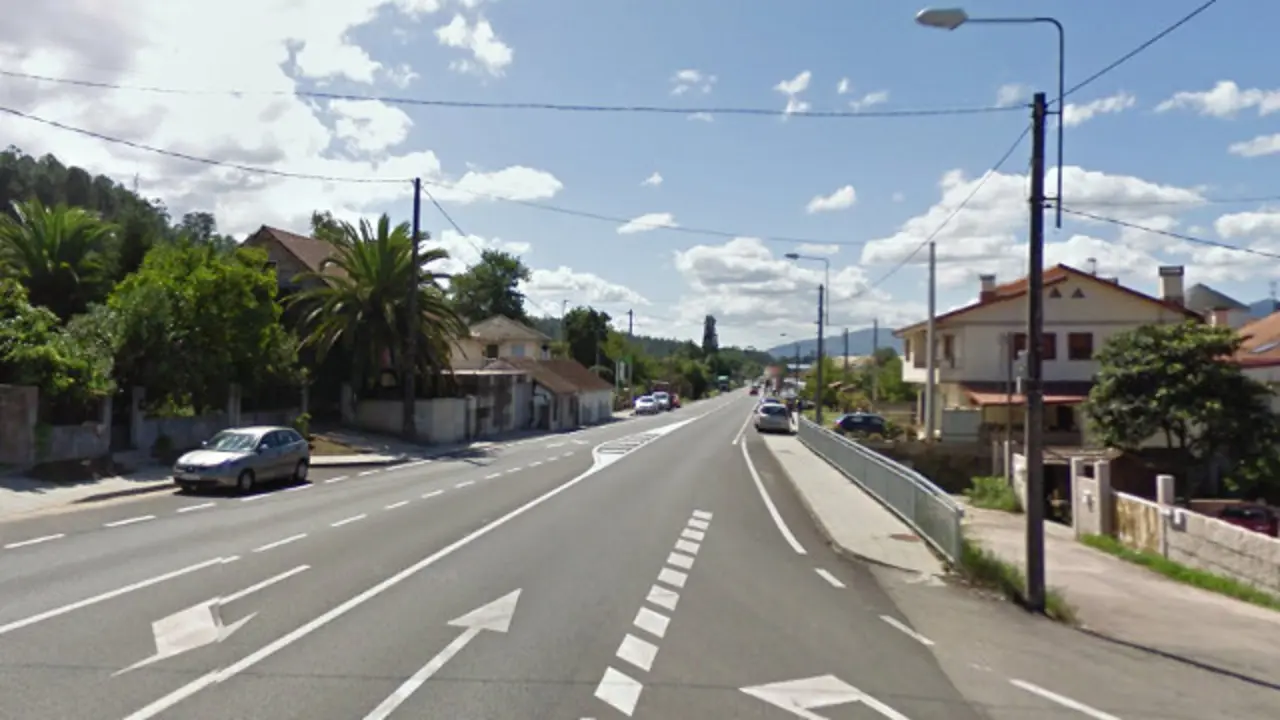 Tramo de la N-550 a su paso por Mos. GSV