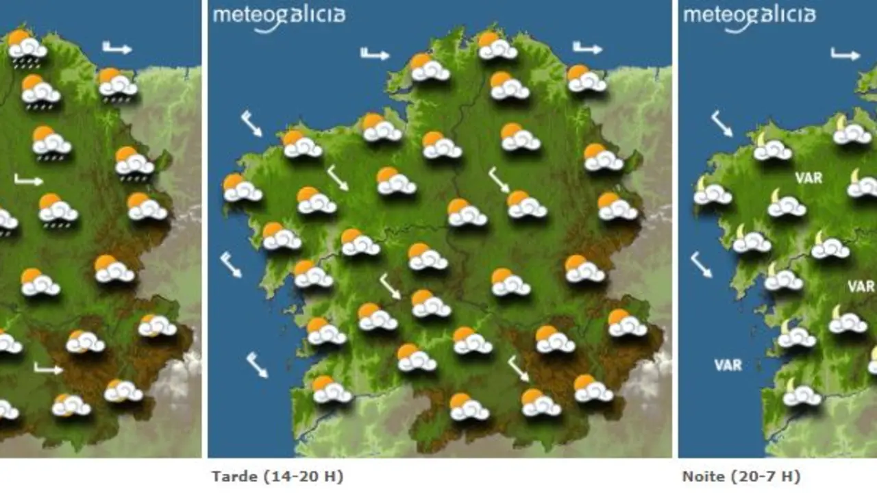 Previsión de MeteoGalicia para este lunes