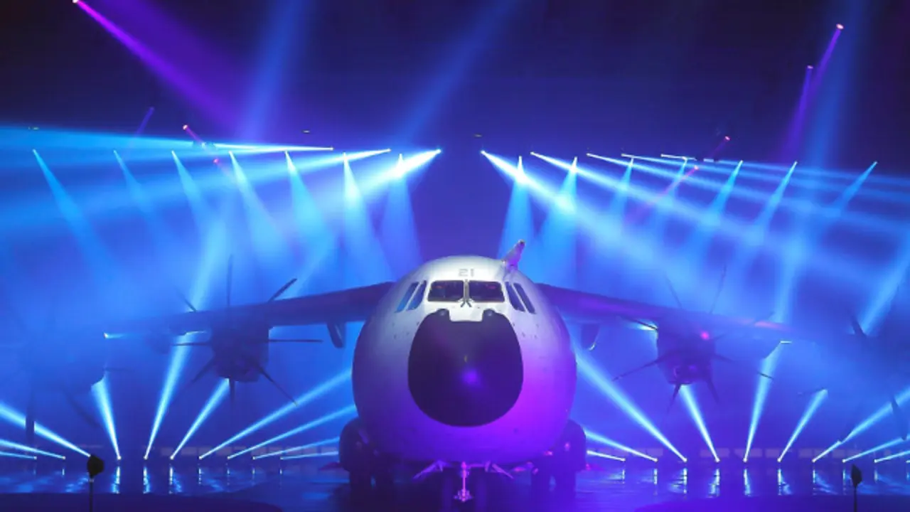 El avión de transporte militar de Airbus A400M. EFE