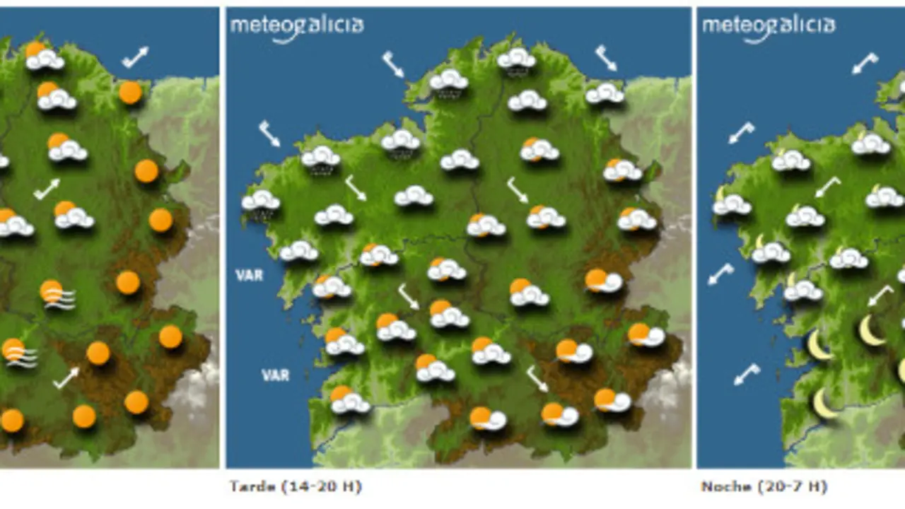 Previsión para este xoves. METEOGALICIA