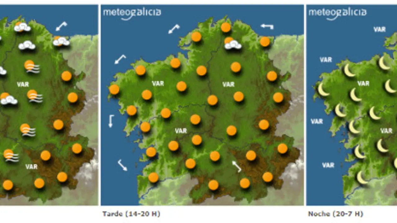 Previsión para este venres. METEOGALICIA