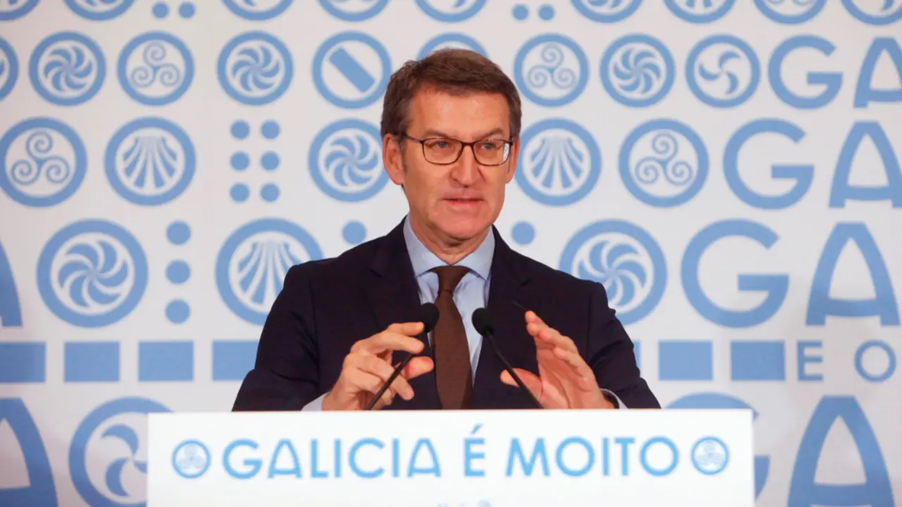 O presidente da Xunta, Alberto Núñez Feijóo, este venres na Coruña. CABALAR (EFE)