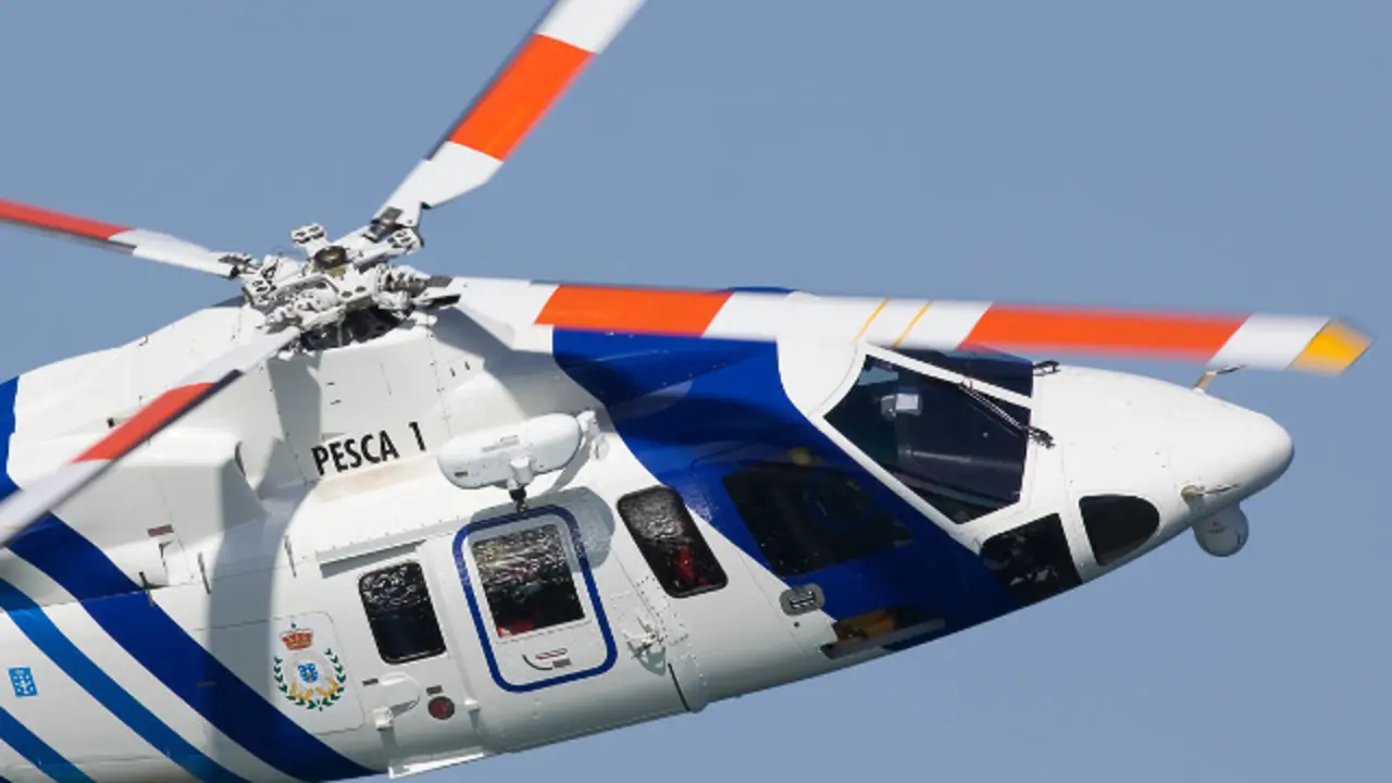 El helicóptero Pesca I. GARDACOSTAS