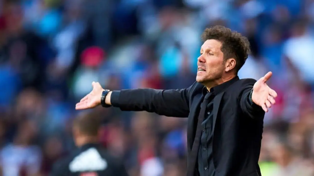 Simeone, en un momento del partido. EFE