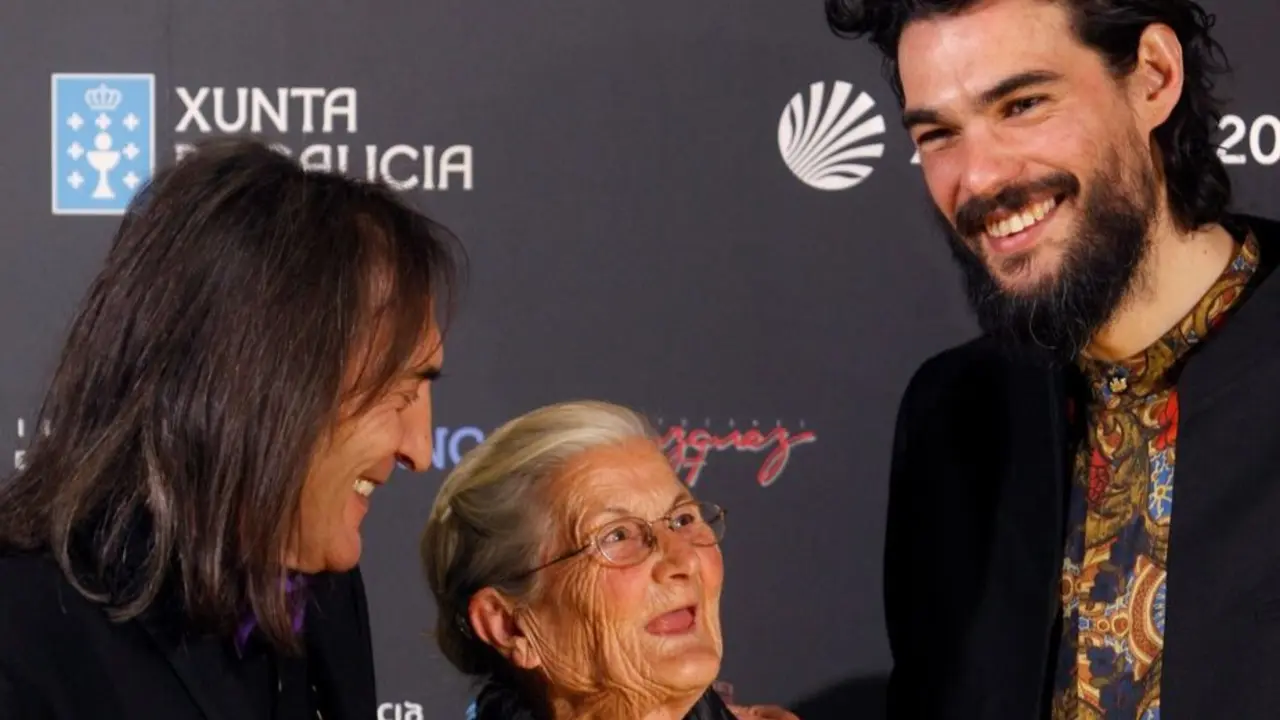 Amador Arias, Benedicta Sánchez e Óliver Laxe. EP