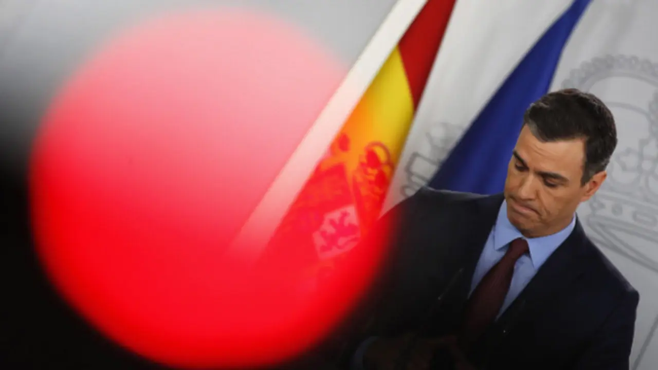 Pedro Sánchez, este martes en rolda de prensa. EFE