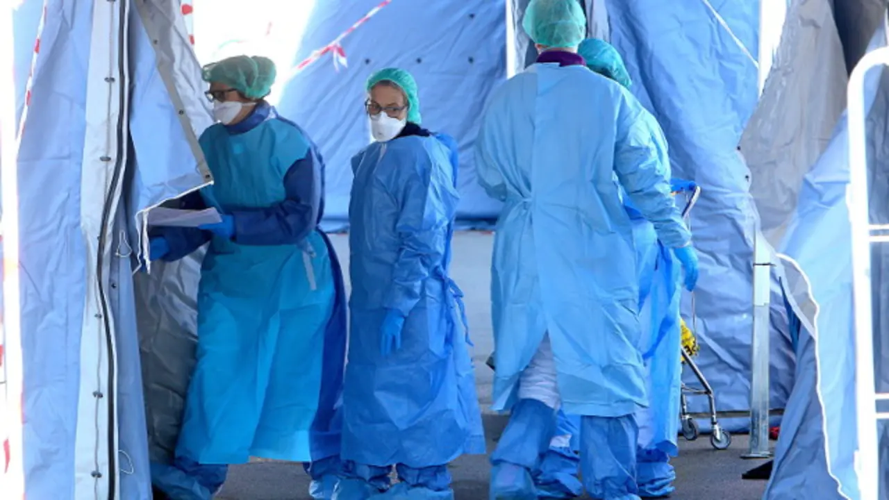 Personal médico del Hospital de Padua. EFE