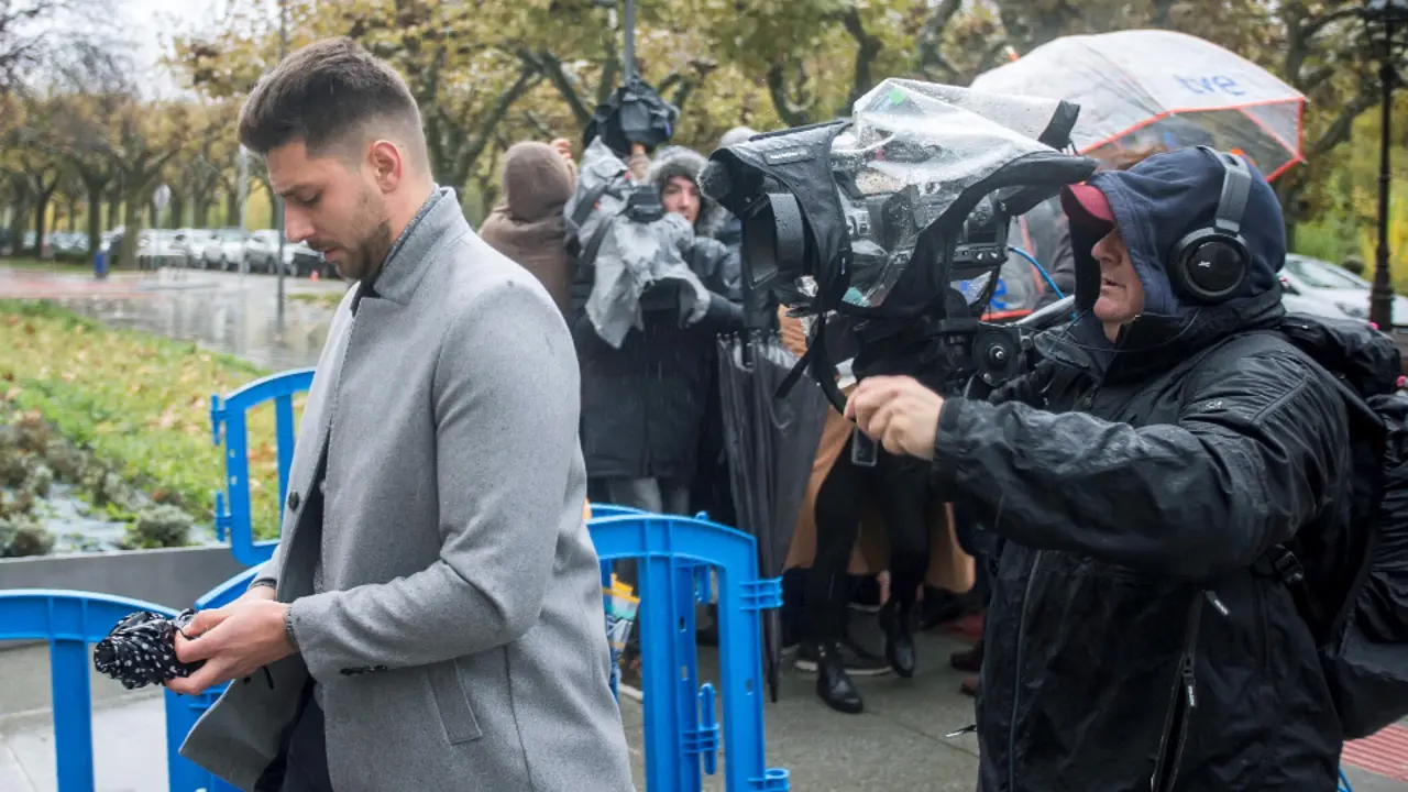 Víctor Rodríguez, Viti, uno de los exjugadores de la Arandina condenados. AEP