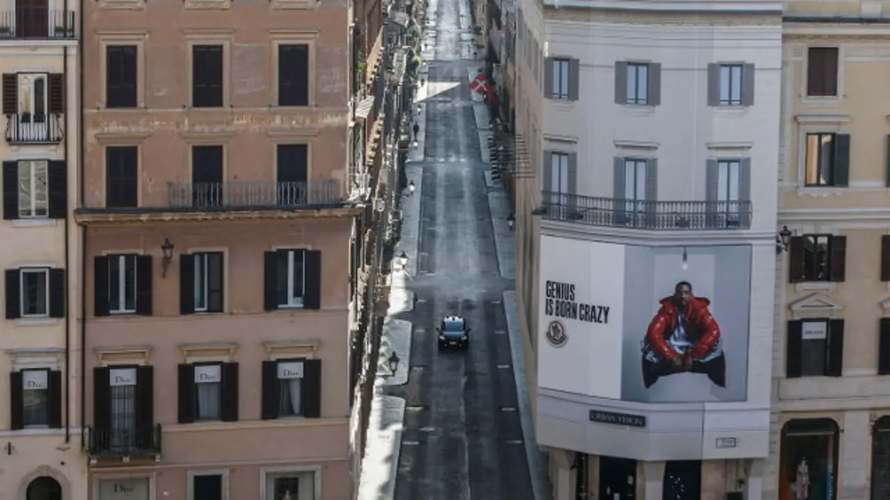 Aspecto que presenta el centro de Roma durante la pandemia.FABIO FRUSTACI (Efe)