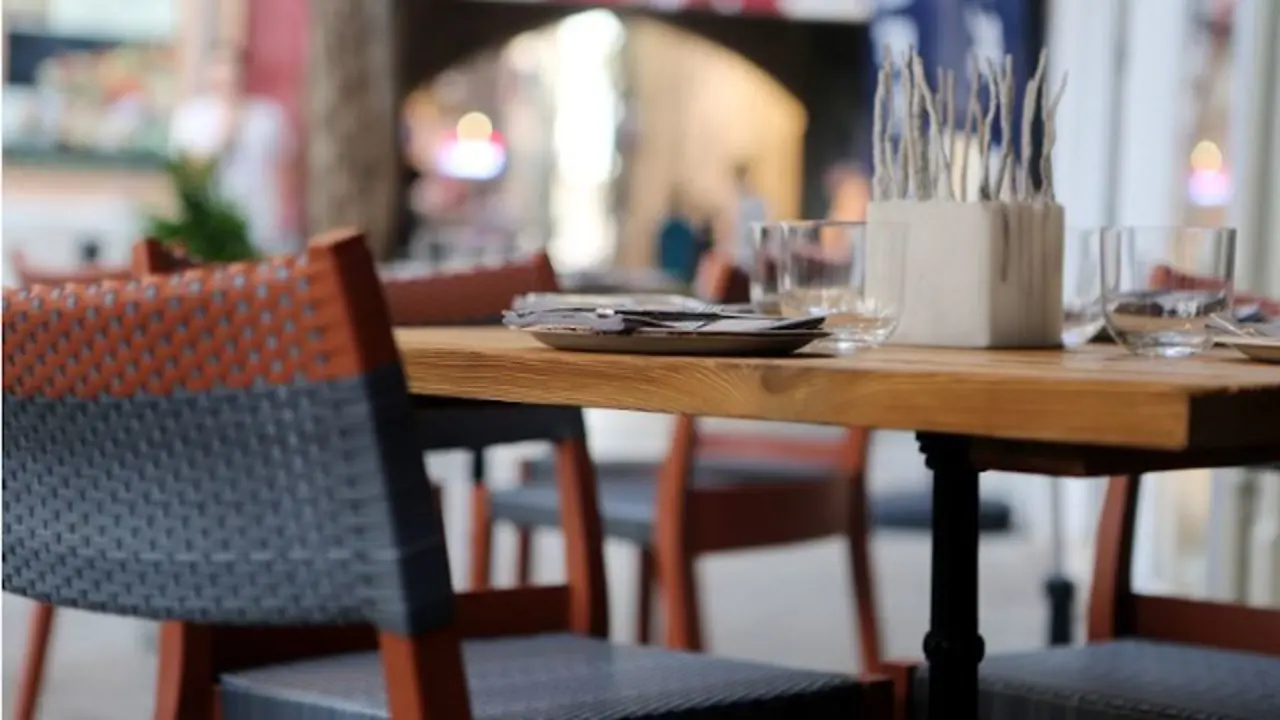 Una mesa de un local de hostelería. AEP